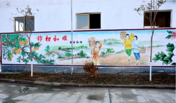 巢湖乡镇文化墙 乡风文明焕发新活力